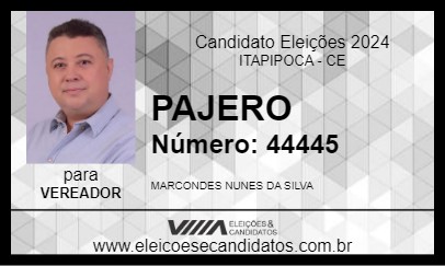 Candidato PAJERO 2024 - ITAPIPOCA - Eleições