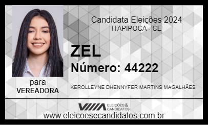 Candidato ZEL 2024 - ITAPIPOCA - Eleições