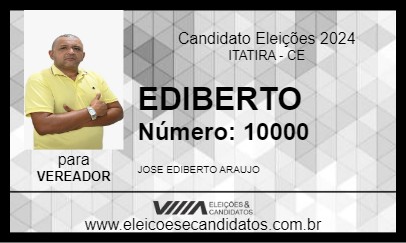 Candidato EDIBERTO 2024 - ITATIRA - Eleições