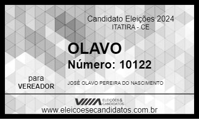 Candidato OLAVO 2024 - ITATIRA - Eleições