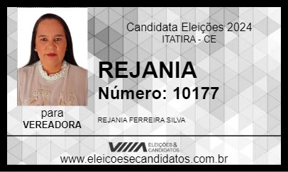 Candidato REJANIA 2024 - ITATIRA - Eleições