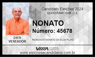 Candidato NONATO 2024 - QUIXERAMOBIM - Eleições