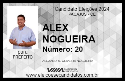 Candidato ALEX NOGUEIRA 2024 - PACAJUS - Eleições