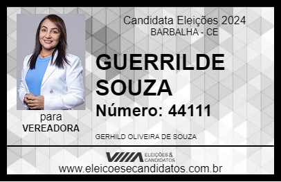 Candidato GUERRILDE SOUZA 2024 - BARBALHA - Eleições