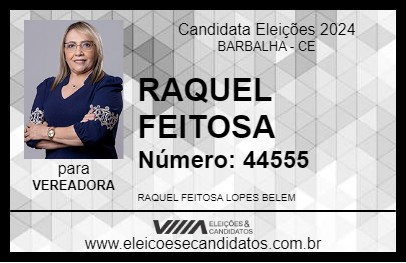 Candidato RAQUEL FEITOSA 2024 - BARBALHA - Eleições