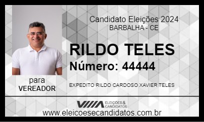 Candidato RILDO TELES 2024 - BARBALHA - Eleições