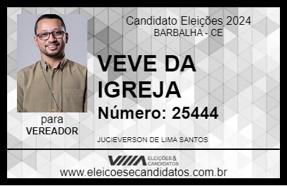 Candidato VEVE DA IGREJA 2024 - BARBALHA - Eleições