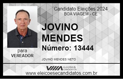 Candidato JOVINO MENDES 2024 - BOA VIAGEM - Eleições