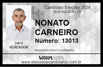 Candidato NONATO CARNEIRO 2024 - BOA VIAGEM - Eleições