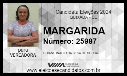 Candidato MARGARIDA 2024 - QUIXADÁ - Eleições