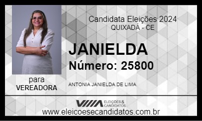 Candidato JANIELDA 2024 - QUIXADÁ - Eleições