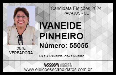 Candidato IVANEIDE PINHEIRO 2024 - PACAJUS - Eleições