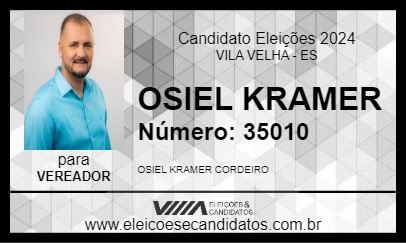 Candidato OSIEL KRAMER 2024 - VILA VELHA - Eleições