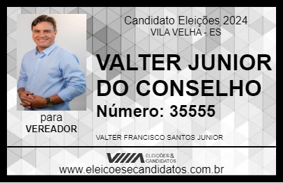 Candidato VALTER JUNIOR DO CONSELHO 2024 - VILA VELHA - Eleições