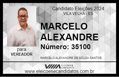 Candidato MARCELO ALEXANDRE 2024 - VILA VELHA - Eleições