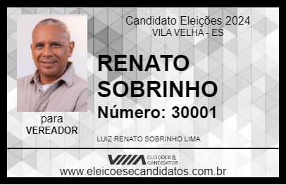 Candidato RENATO SOBRINHO 2024 - VILA VELHA - Eleições