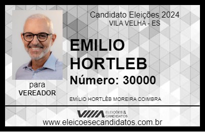 Candidato EMILIO HORTLEB 2024 - VILA VELHA - Eleições