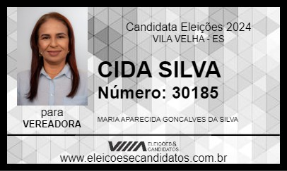 Candidato CIDA SILVA 2024 - VILA VELHA - Eleições