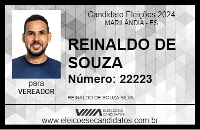 Candidato REINALDO DA ELETRÔNICA 2024 - MARILÂNDIA - Eleições