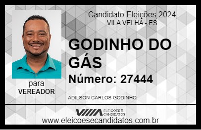 Candidato GODINHO DO GÁS 2024 - VILA VELHA - Eleições