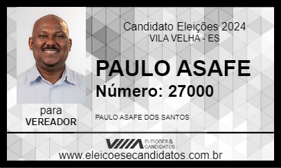 Candidato PAULO ASAFE 2024 - VILA VELHA - Eleições