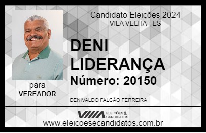 Candidato DENI LIDERANÇA 2024 - VILA VELHA - Eleições