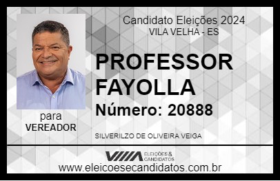 Candidato PROFESSOR FAYOLLA 2024 - VILA VELHA - Eleições