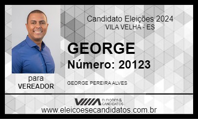 Candidato GEORGE 2024 - VILA VELHA - Eleições