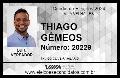 Candidato THIAGO GÊMEOS 2024 - VILA VELHA - Eleições