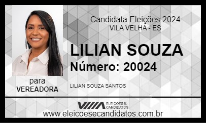 Candidato LILIAN SOUZA 2024 - VILA VELHA - Eleições