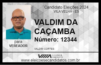 Candidato VALDIM DA CAÇAMBA 2024 - VILA VELHA - Eleições