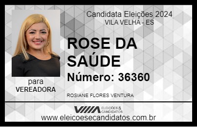 Candidato ROSE DA SAÚDE 2024 - VILA VELHA - Eleições