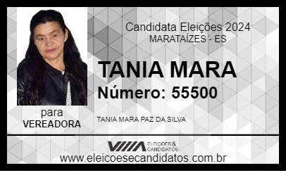 Candidato TANIA MARA 2024 - MARATAÍZES - Eleições