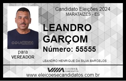 Candidato LEANDRO GARÇOM 2024 - MARATAÍZES - Eleições