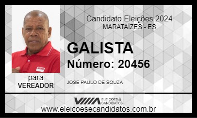 Candidato GALISTA 2024 - MARATAÍZES - Eleições