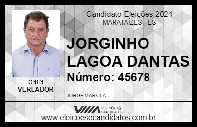 Candidato JORGINHO LAGOA DANTAS 2024 - MARATAÍZES - Eleições