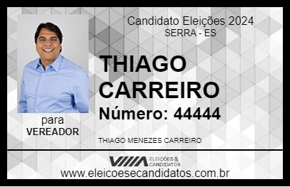 Candidato THIAGO CARREIRO 2024 - SERRA - Eleições