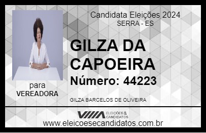 Candidato GILZA DA CAPOEIRA 2024 - SERRA - Eleições