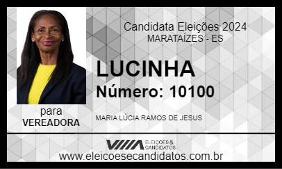 Candidato LUCINHA 2024 - MARATAÍZES - Eleições