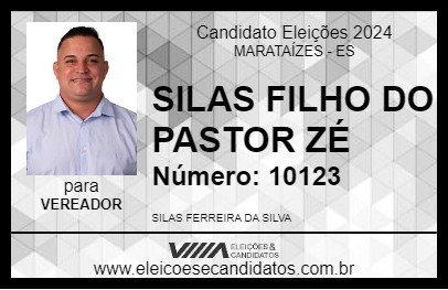 Candidato SILAS FILHO DO PASTOR ZÉ 2024 - MARATAÍZES - Eleições