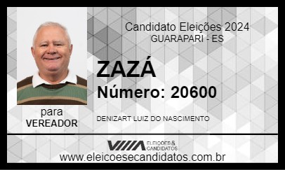 Candidato ZAZÁ 2024 - GUARAPARI - Eleições