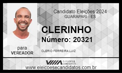 Candidato CLERINHO 2024 - GUARAPARI - Eleições