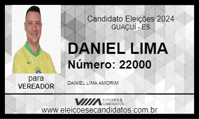 Candidato DANIEL LIMA 2024 - GUAÇUÍ - Eleições