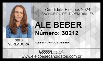 Candidato ALE BEBER 2024 - CACHOEIRO DE ITAPEMIRIM - Eleições