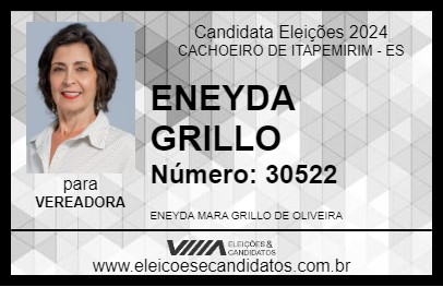 Candidato ENEYDA GRILLO 2024 - CACHOEIRO DE ITAPEMIRIM - Eleições