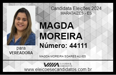 Candidato MAGDA MOREIRA 2024 - MARATAÍZES - Eleições