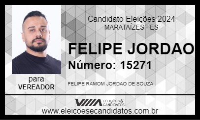 Candidato FELIPE JORDAO 2024 - MARATAÍZES - Eleições