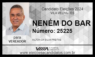 Candidato NENÉM DO BAR 2024 - VILA VELHA - Eleições