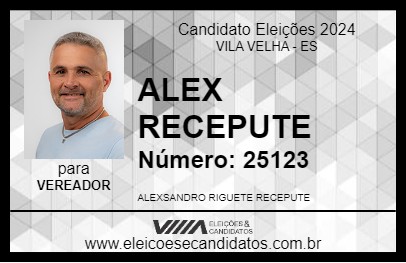 Candidato ALEX RECEPUTE 2024 - VILA VELHA - Eleições