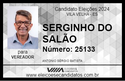 Candidato SERGINHO DO SALÃO 2024 - VILA VELHA - Eleições